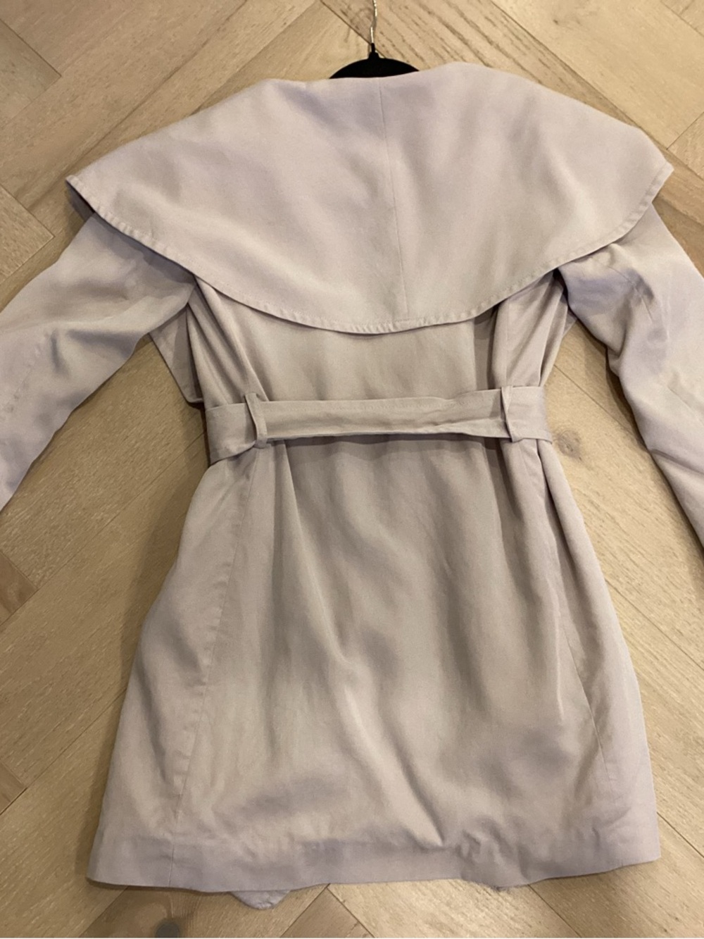 Club Monaco Women’s Hanne Wrap Belted Trench Coat, Light Beige - Picture 3 of 10